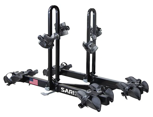 4414B – SARIS CYCLIN Bike Rack, 2 Inch Receiver Hitch Mount Holds 4 Bikes Up To 190 Pound Weight Capacity Bike Tire C...